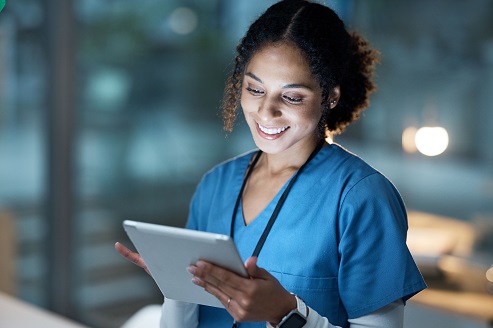 doctor reading